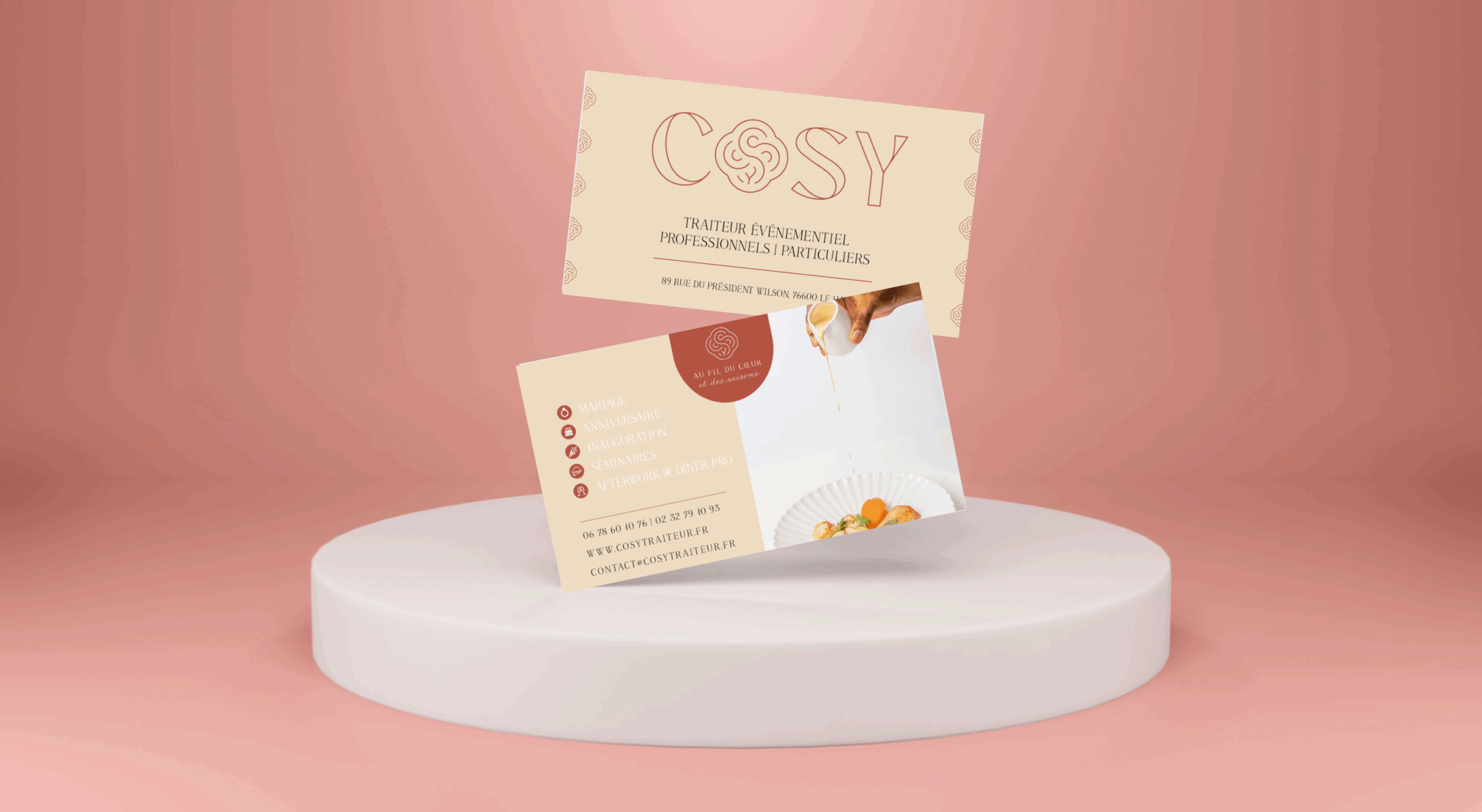 Cosy Traiteur - Cartes de visite Cosy Traiteur - Cartes de visite