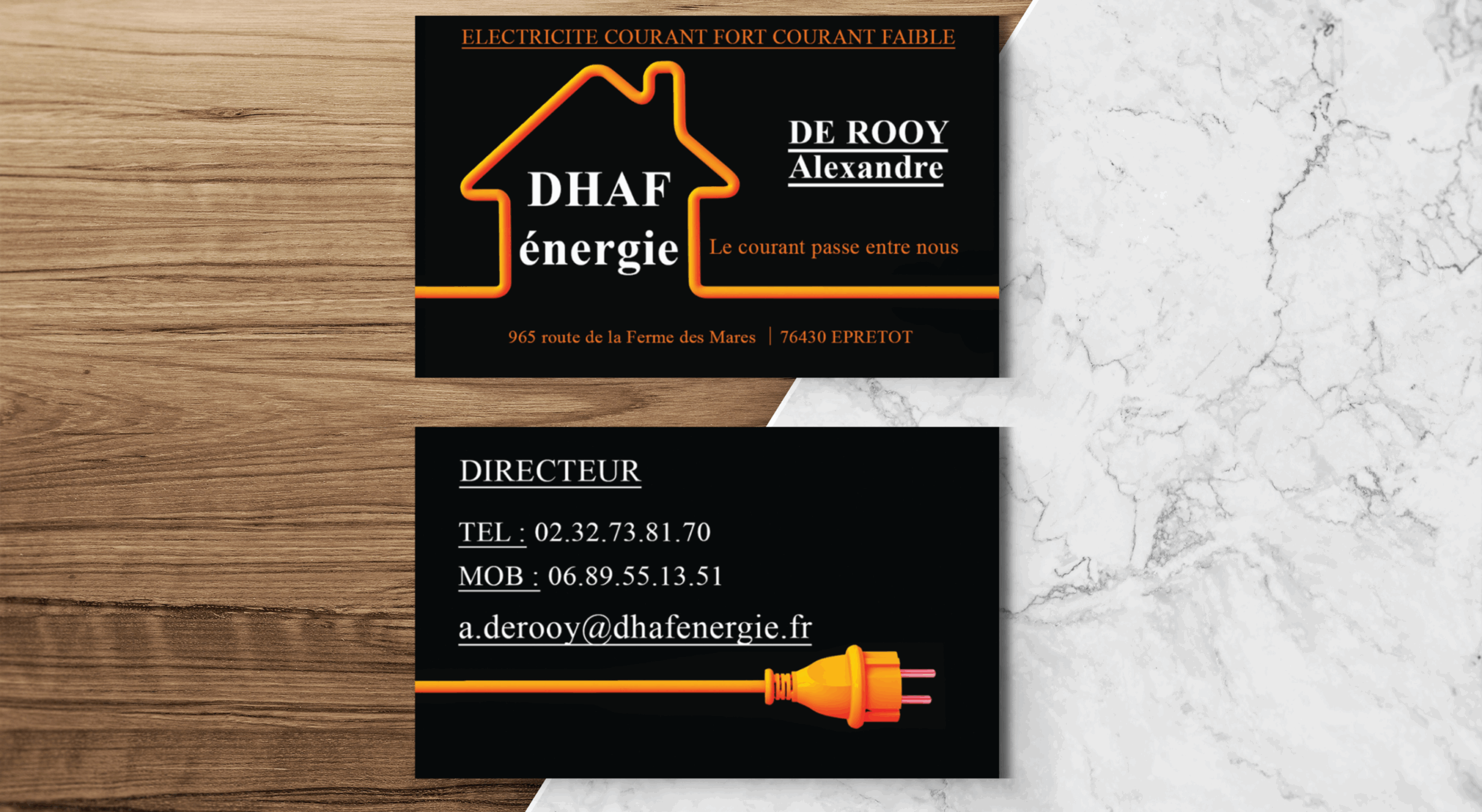 Cartes de visite DHAF
